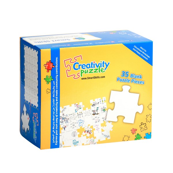 Creativity Puzzle(Non Erasable) White Blank Puzzle