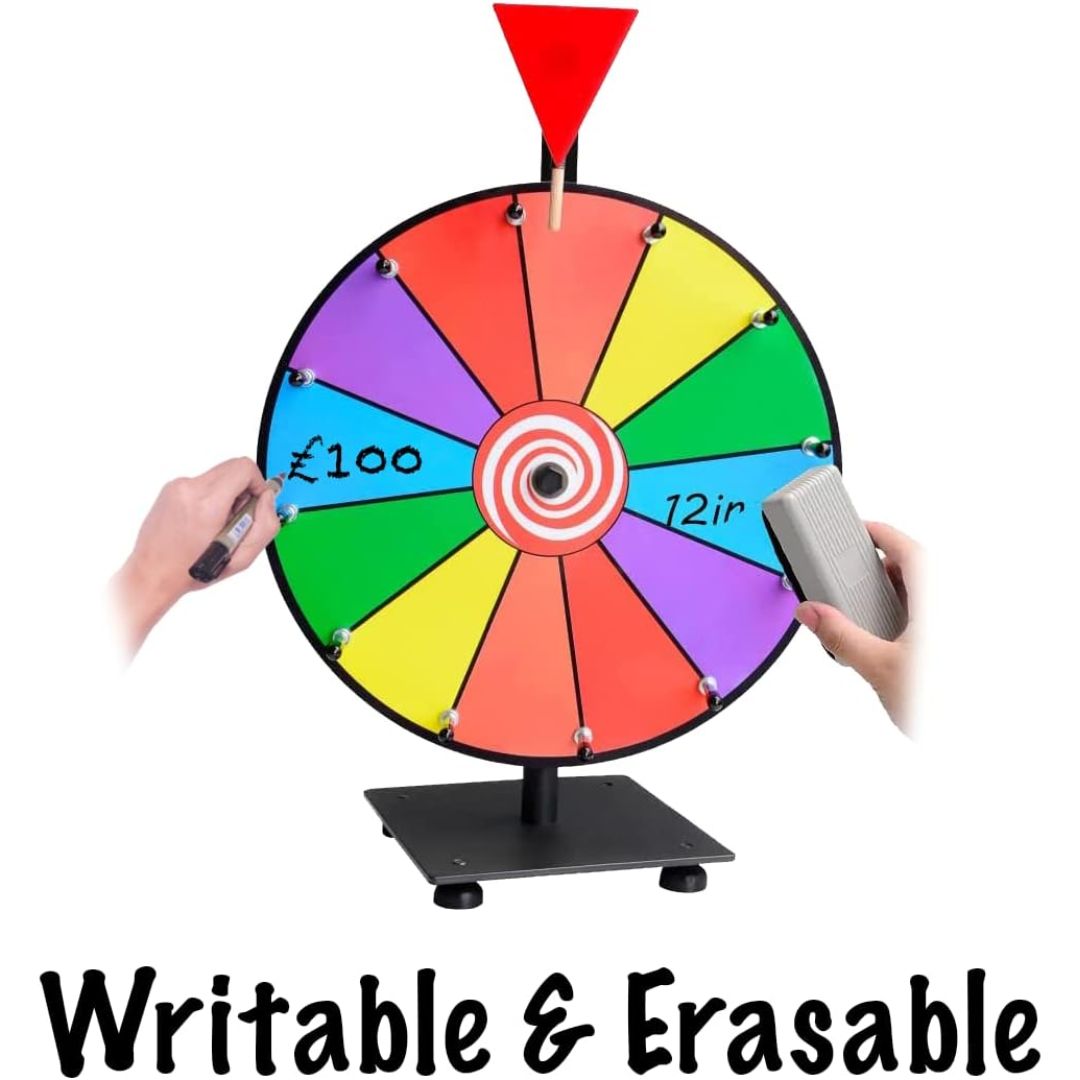 Prize Spinner Wheels - Colorful Erasable Turntables 30 and 50 cm in Diameter