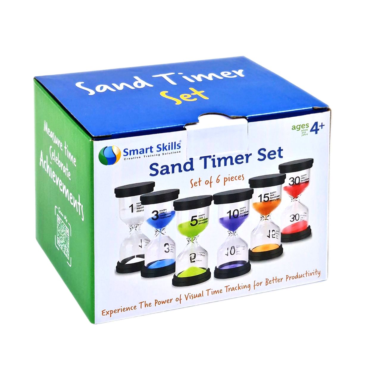 Sand Timer Set | Colorful Hourglasses - Set Of 6 Pcs – Smart Skills