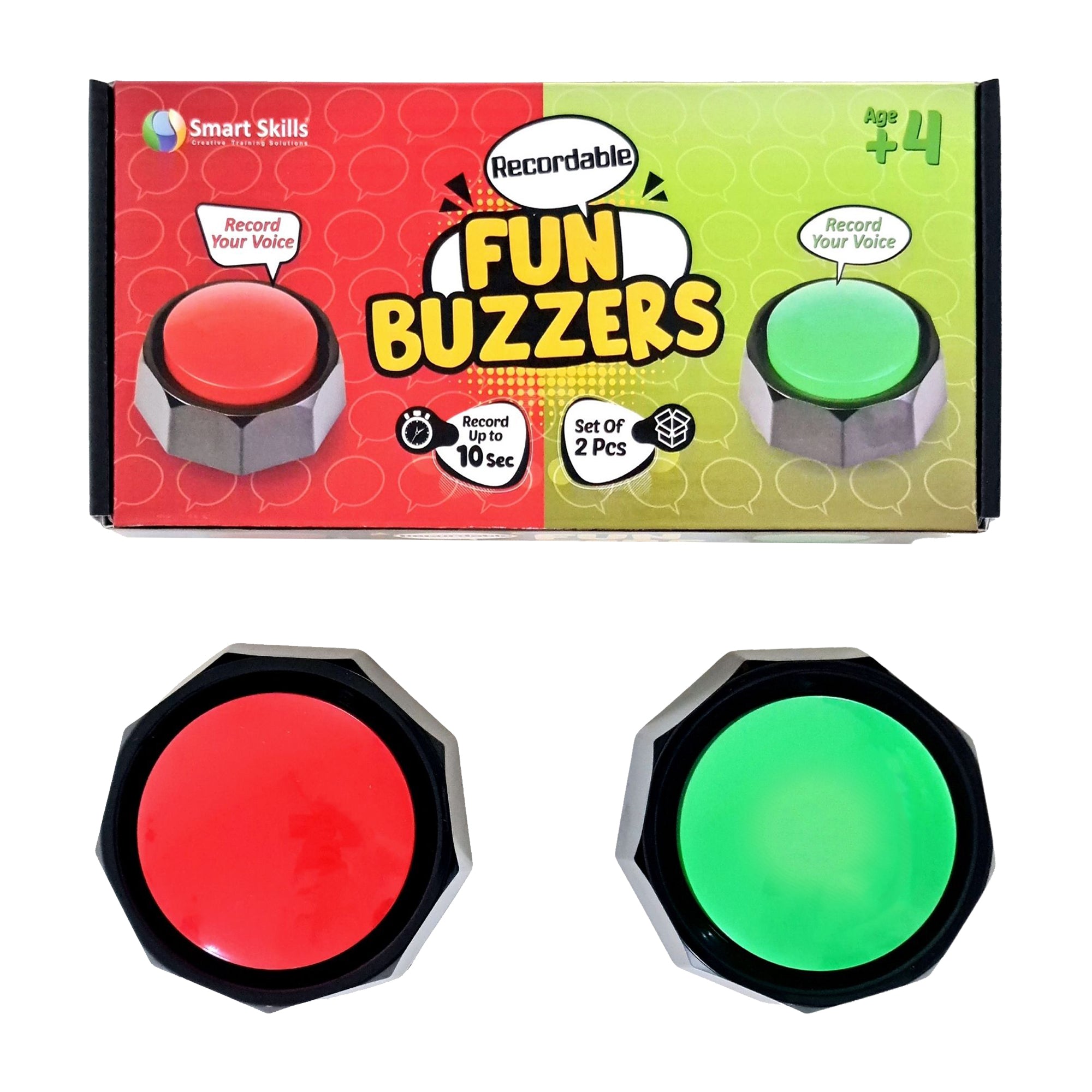 Recordable Fun Buzzers - Set Of 2 – Smart Skills