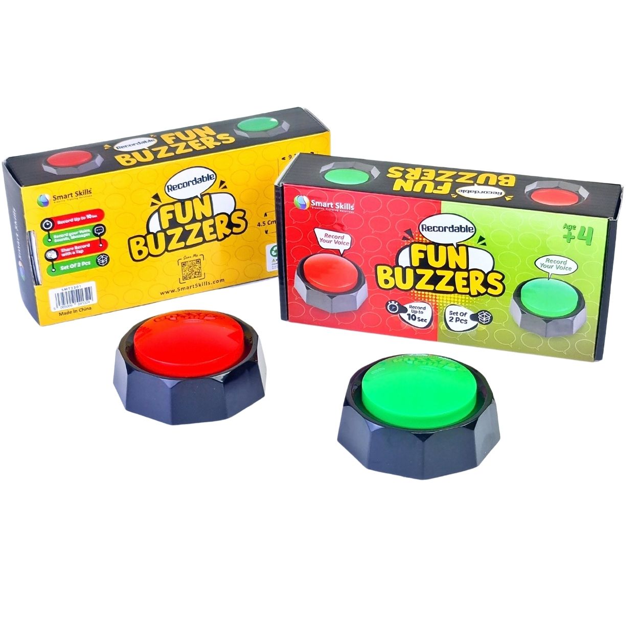 Recordable Fun Buzzers - Set Of 2 – Smart Skills